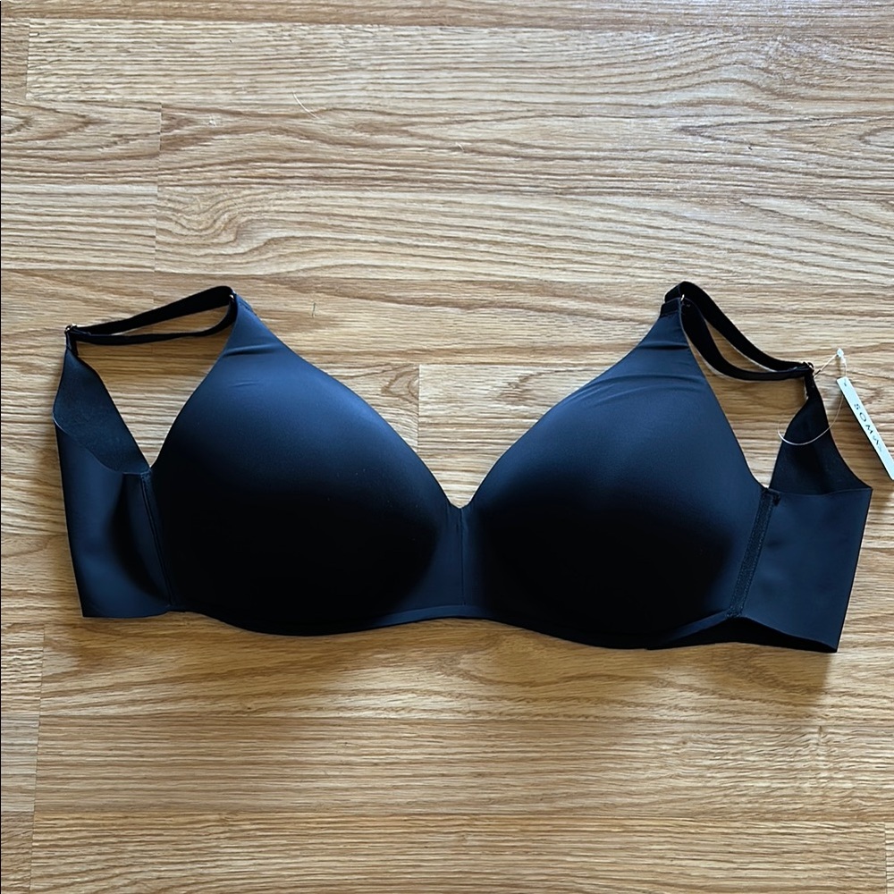 Soma Black Underwire T-Shirt Bra with Adjustable Straps